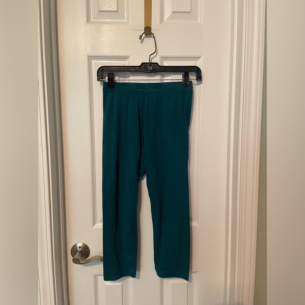 Old Navy Cotton Blend Teal Cropped Leggings
